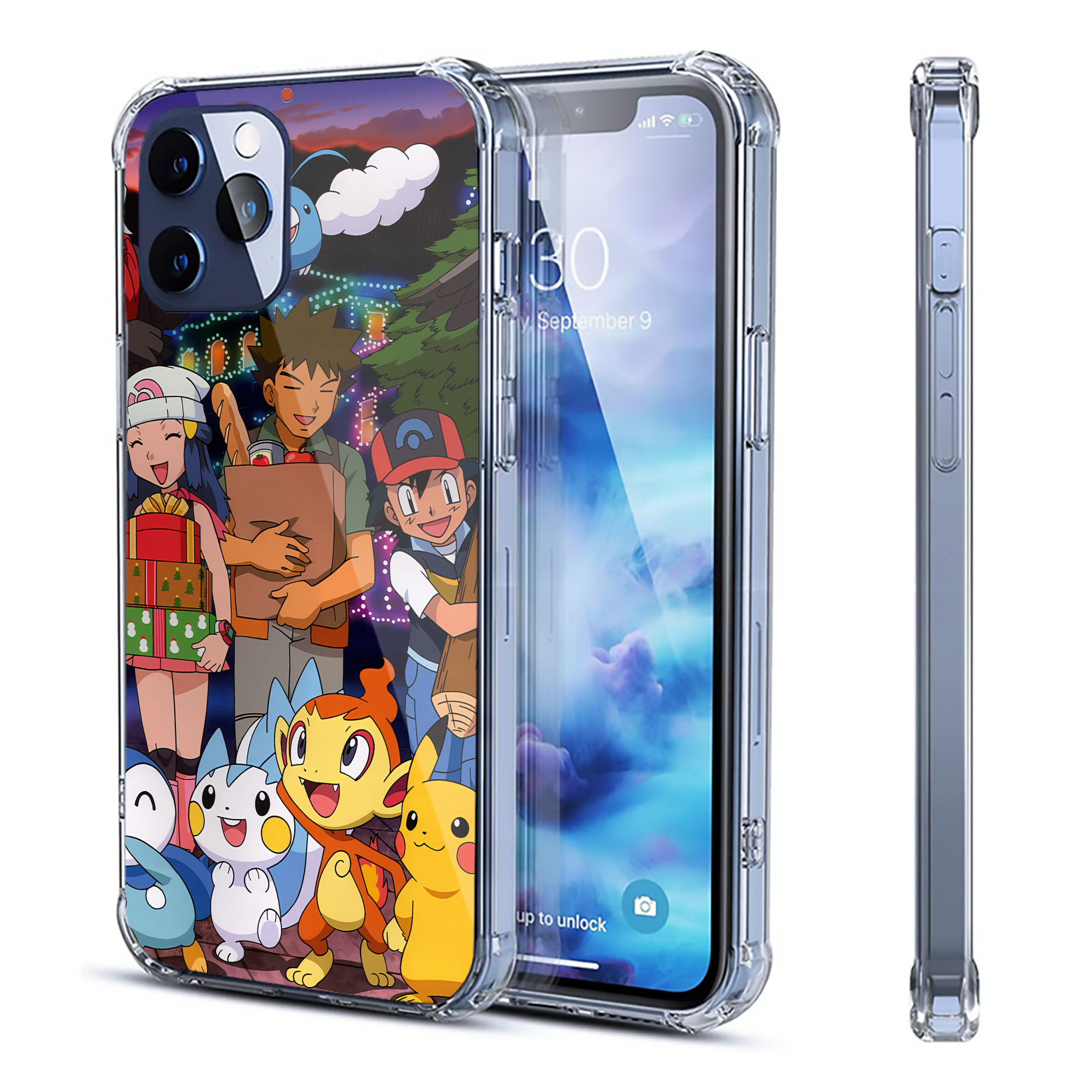 （画像用） ポケットモンスター Pokémon 【iPhone 12シリーズ対応】透明スマホケース（クリアソフトケース）